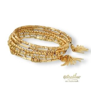 Stella & Dot Gold Beaded Bracelet